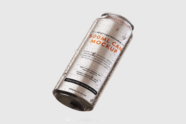 500ml Can Mockup