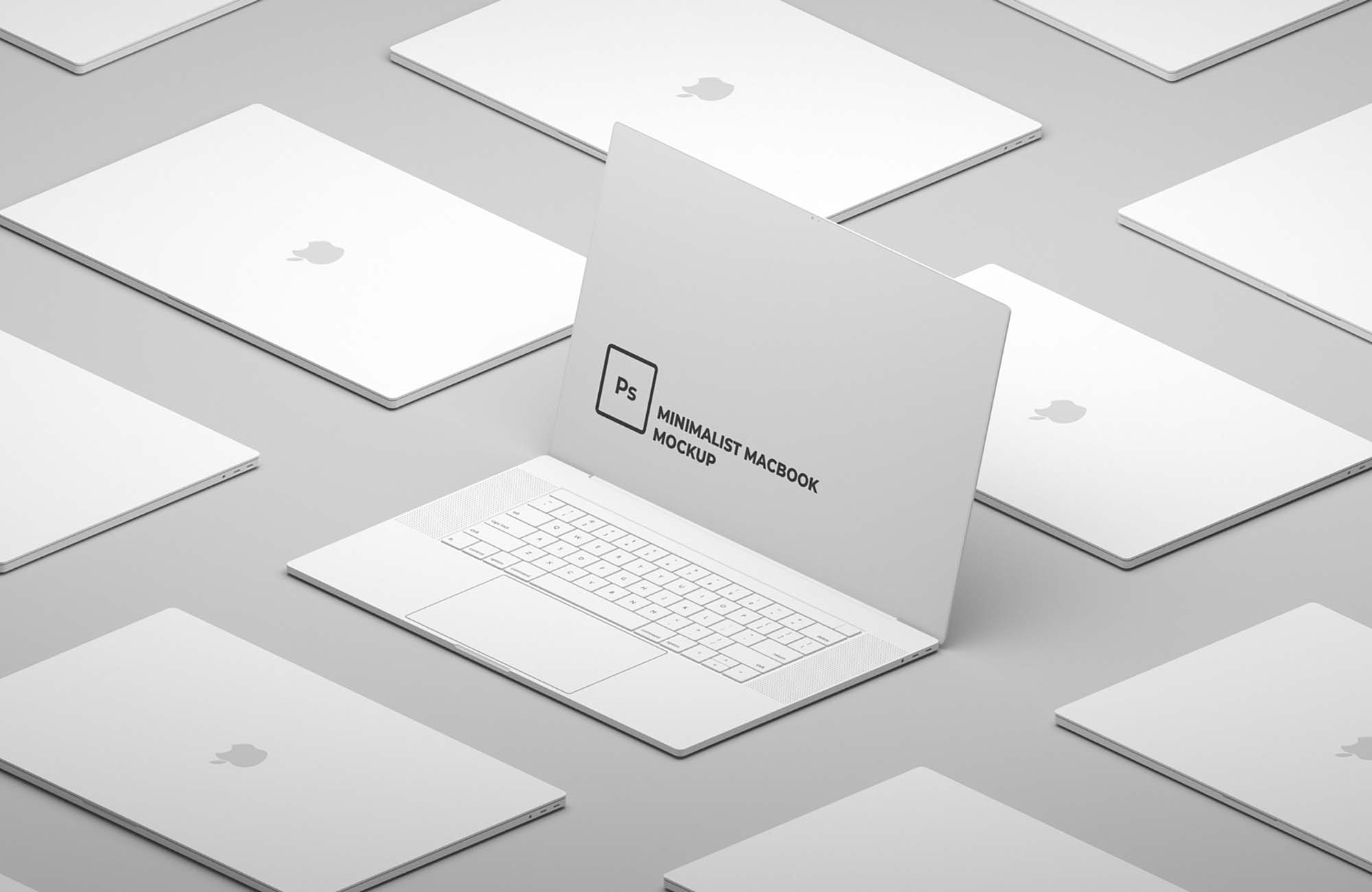 Minimalist Macbook Mockup