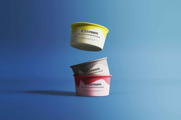 Ice Cream Cups Mockup