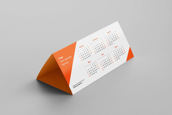 Tent Calendar Mockup