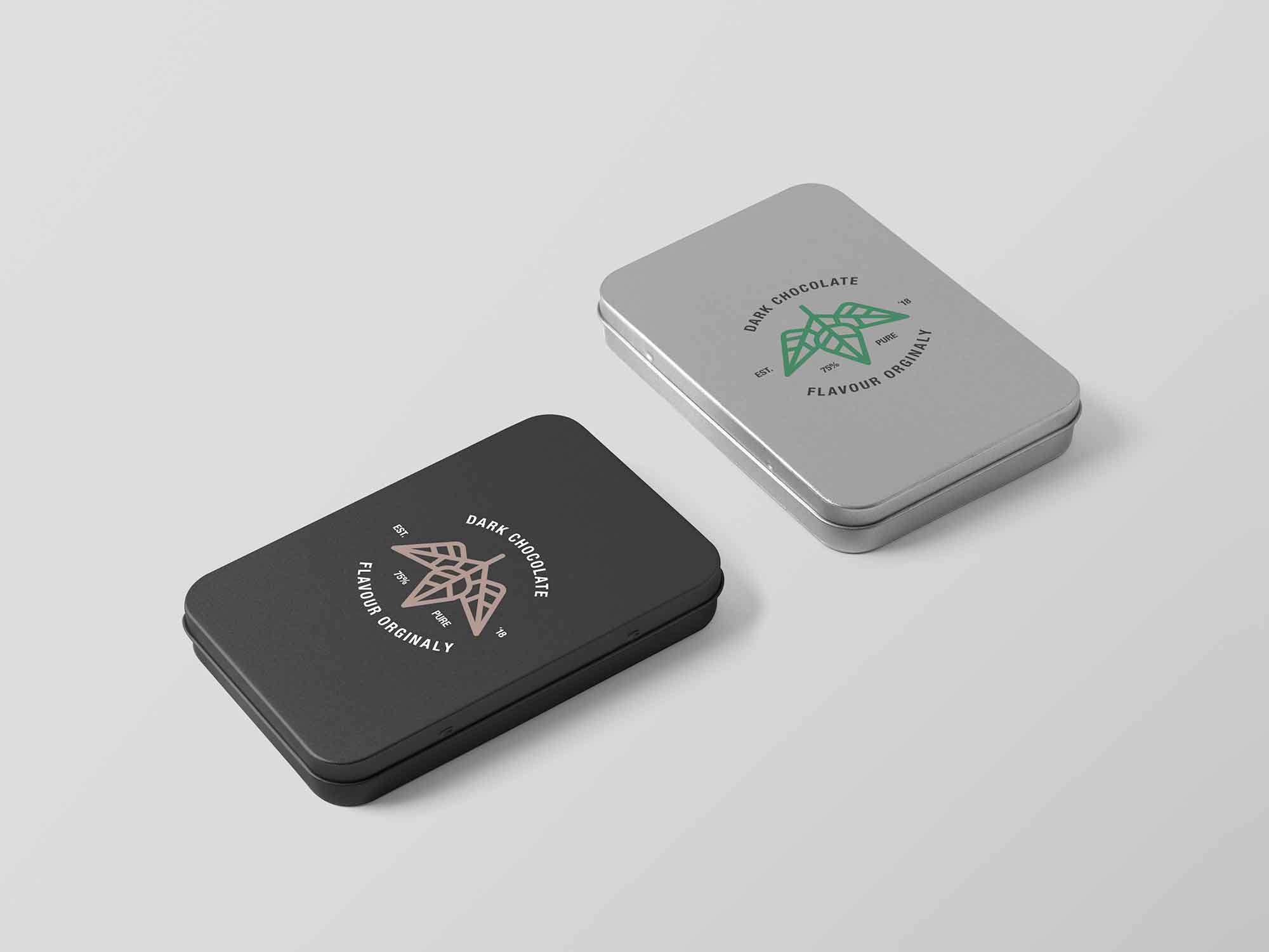 Metal Boxes Mockup