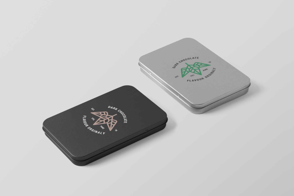 Metal Boxes Mockup