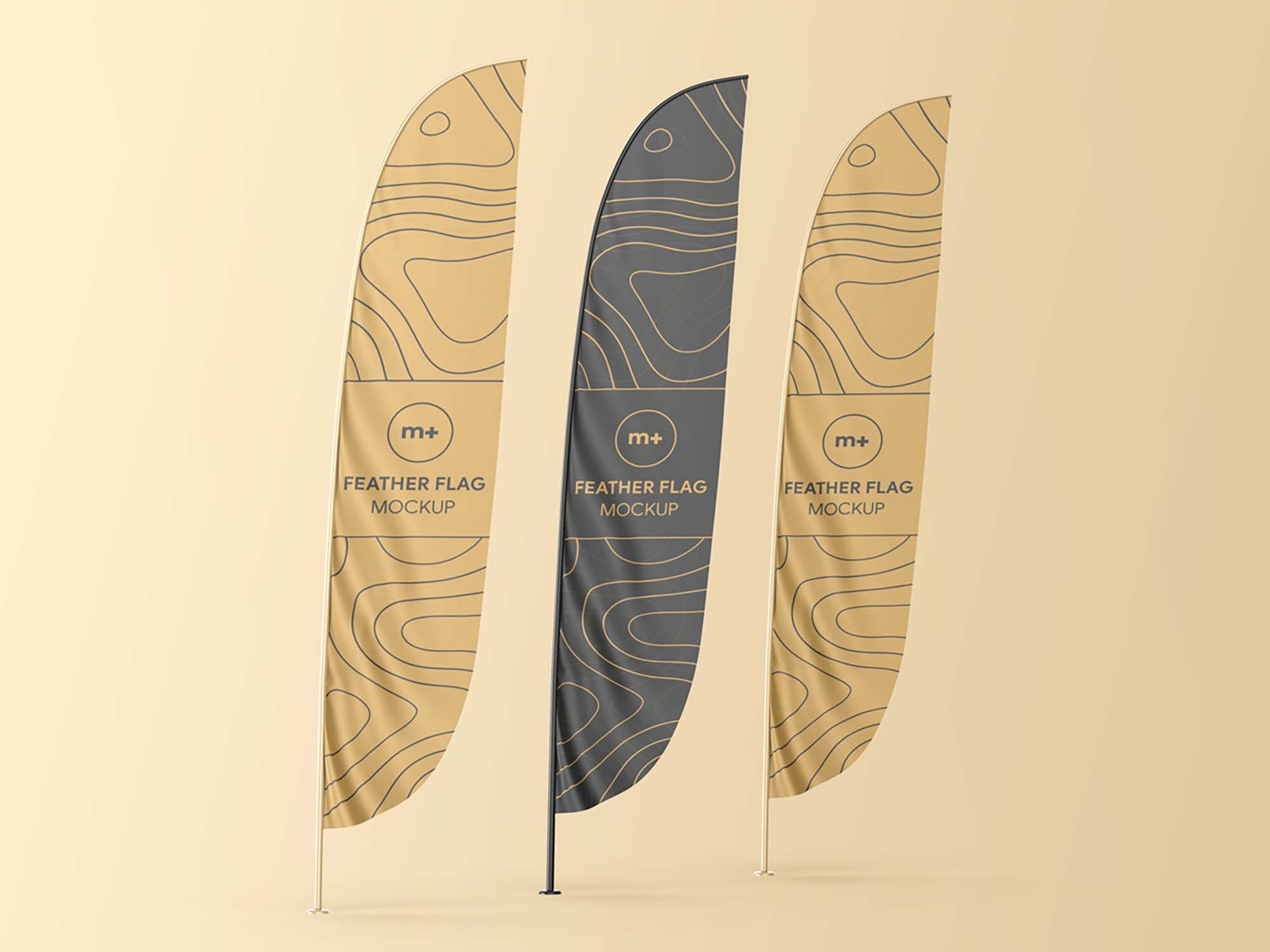 Feather Flag Mockup