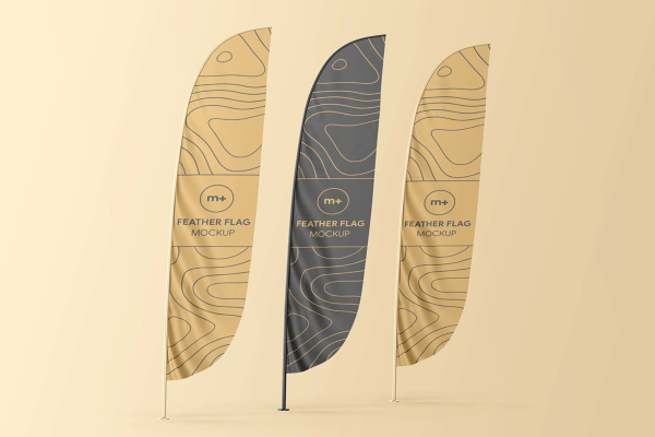 Feather Flag Mockup