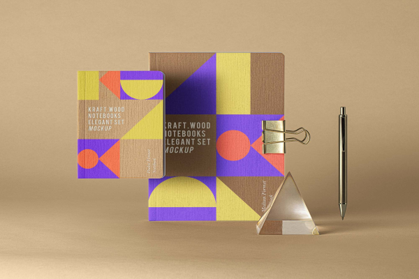 Kraft Notebook Mockup