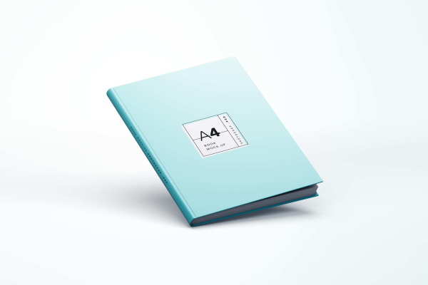 A4 Hardcover Book Mockup