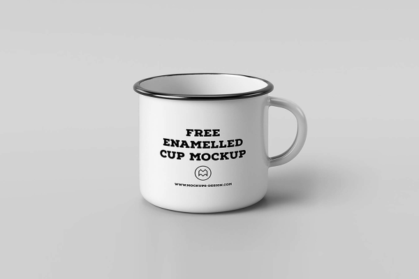 Classic Enamel Mug Mockup