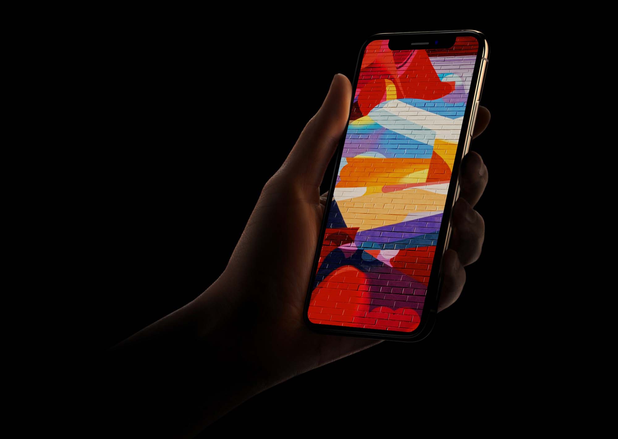 Dark iPhone XS Mockup