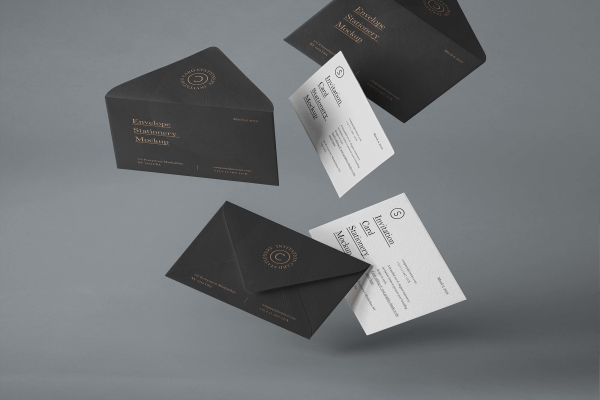 Gravity Invitation Mockup