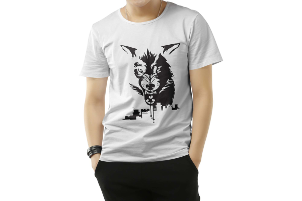 Round Neck Men T-Shirt Mockup
