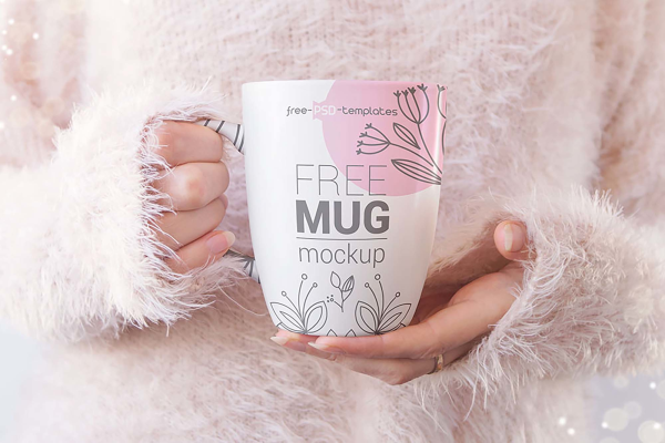 Set of Realistic Mug Mockups