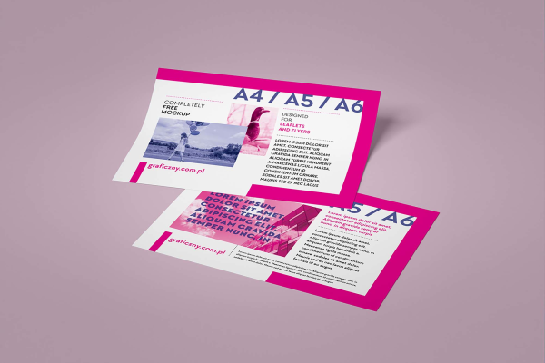 Horizontal Leaflet Mockup