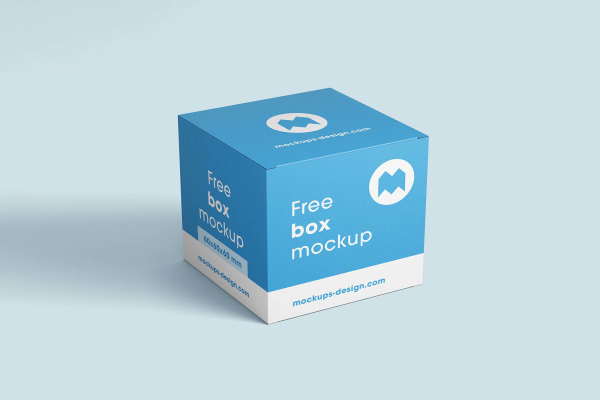 Square Boxes Mockup