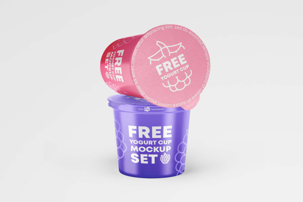 Yogurt Cup Mockup