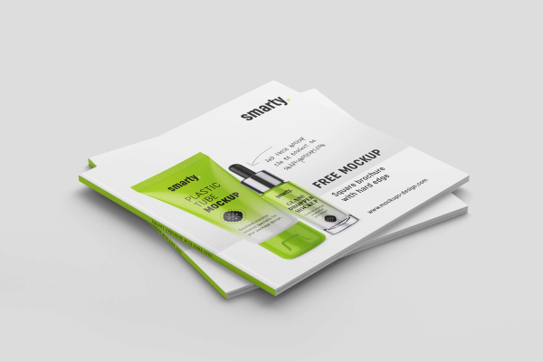 Square Brochure Mockups