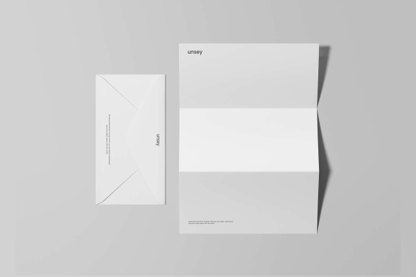 Letterhead and Envelope Branding Mockup