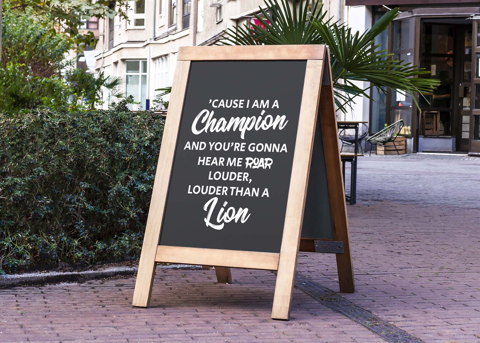 Restaurant Menu Board Mockup