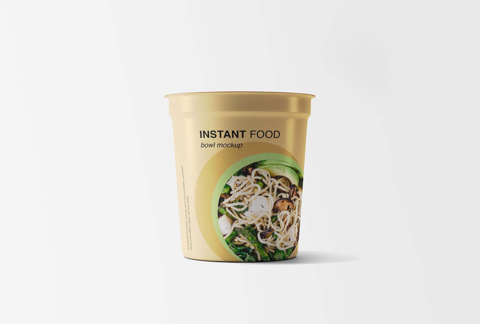 Instant Food Bowl Mockup