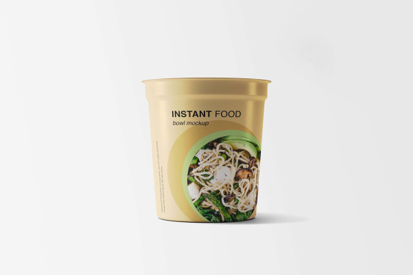 Instant Food Bowl Mockup