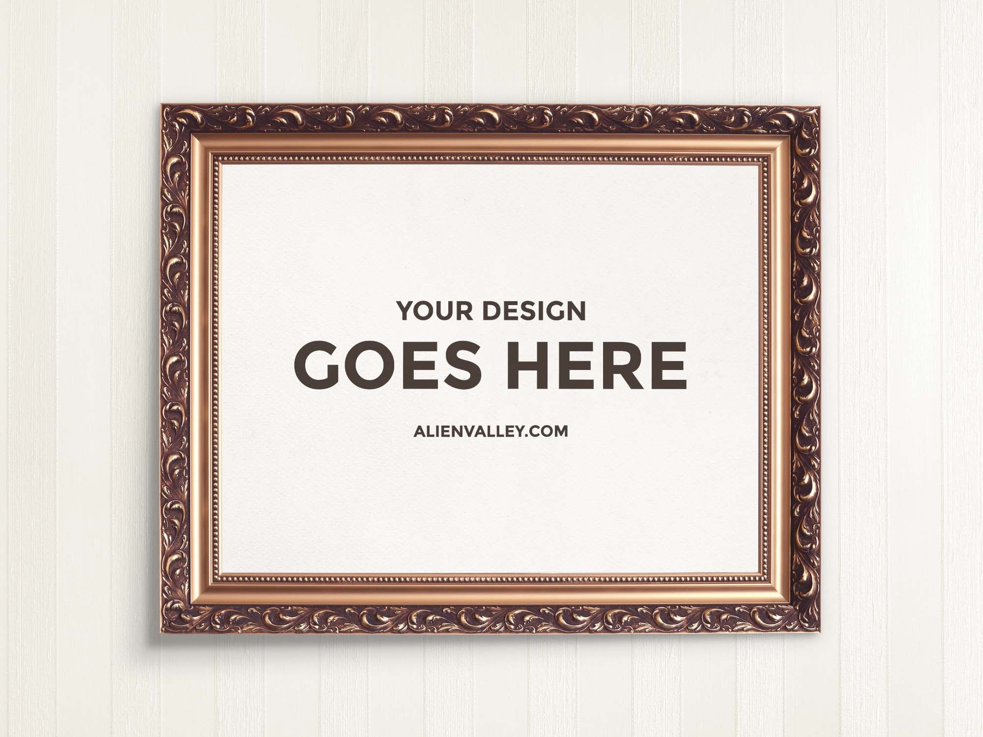 Wooden Frame Mockup