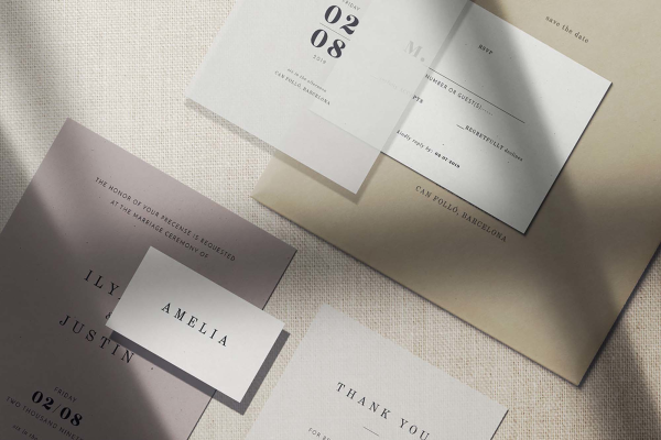 Paper Scene Branding Mockup