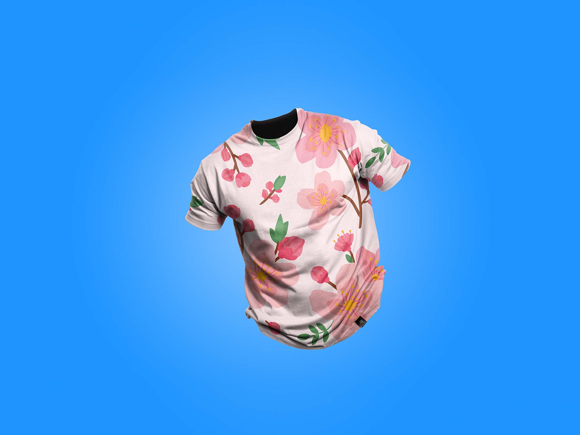 Clean Floating T-Shirt Mockup