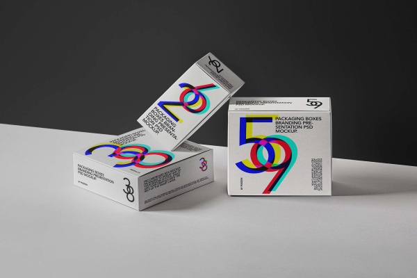 Packaging Boxes Mockup