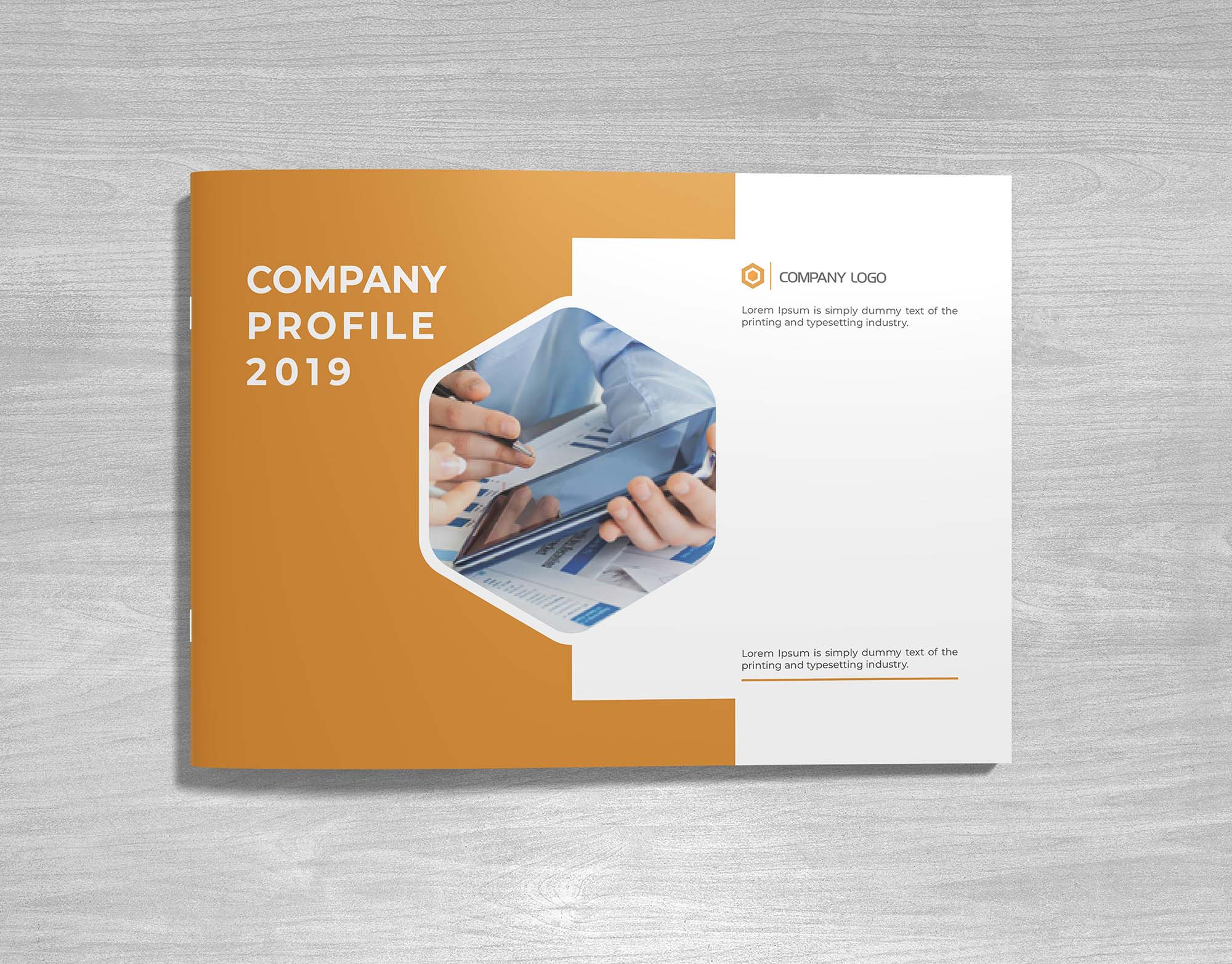 Landscape Company Profile Template & Mockup