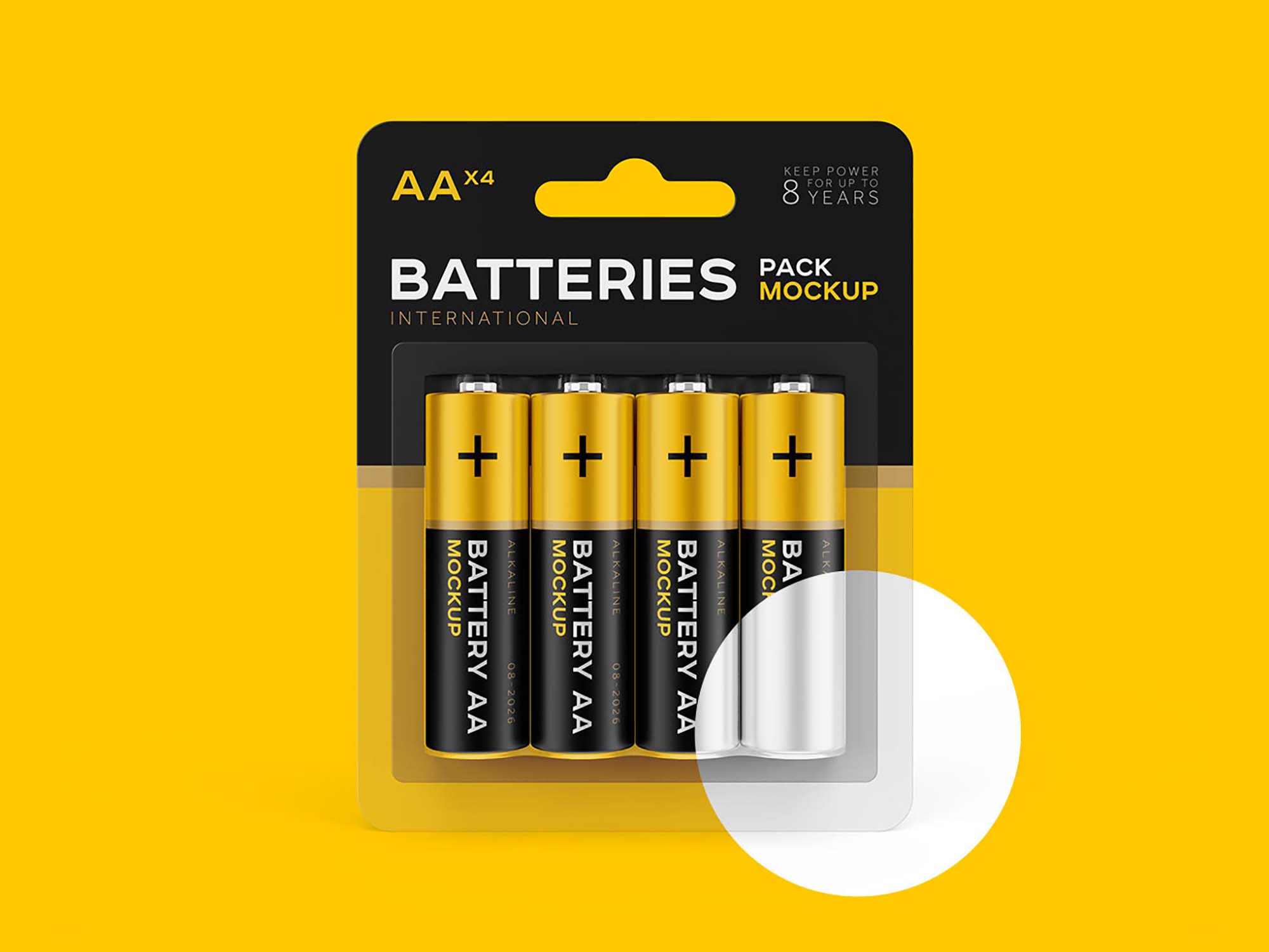 AA Battery Mockup