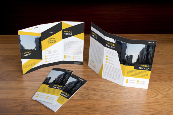 Tri-fold Brochure Mockup