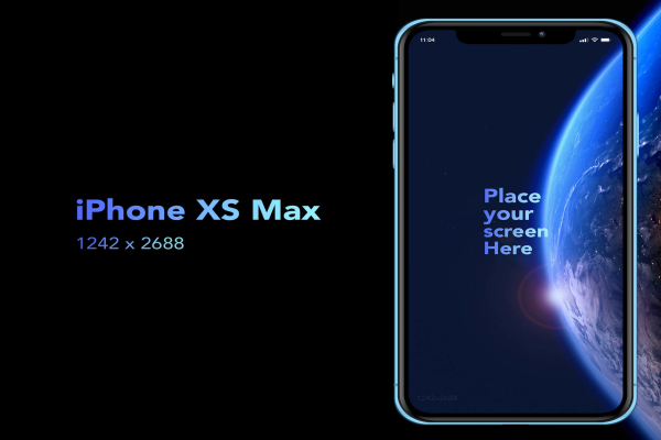 iPhone XS Max Mockup