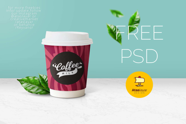 Coffee Cup with Sleeve Mockup