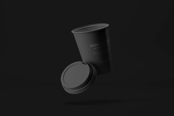 Flying Coffee Cup Mockup