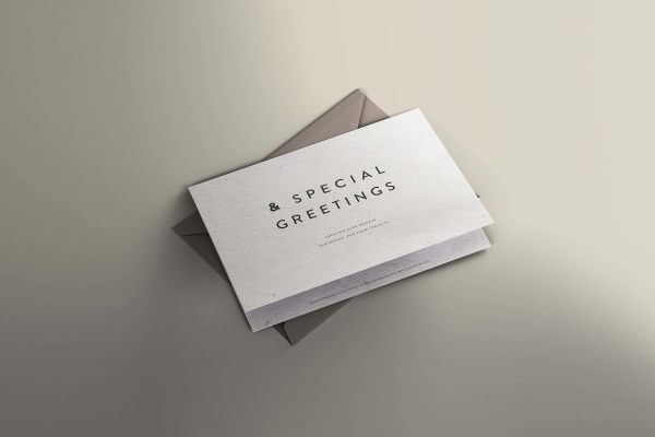 Greeting Card Mockup with Envelope