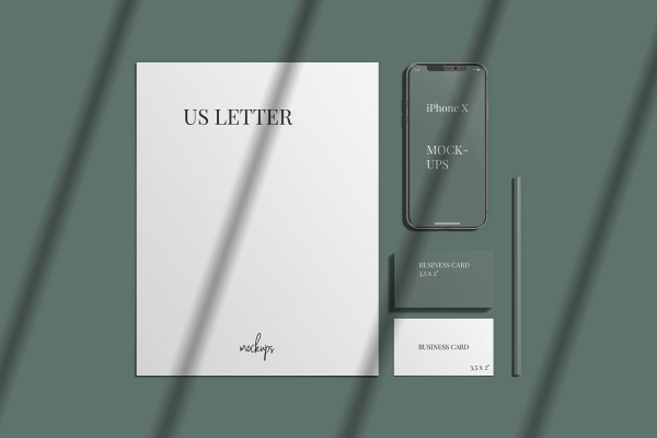 Stylish Stationery Branding Mockup