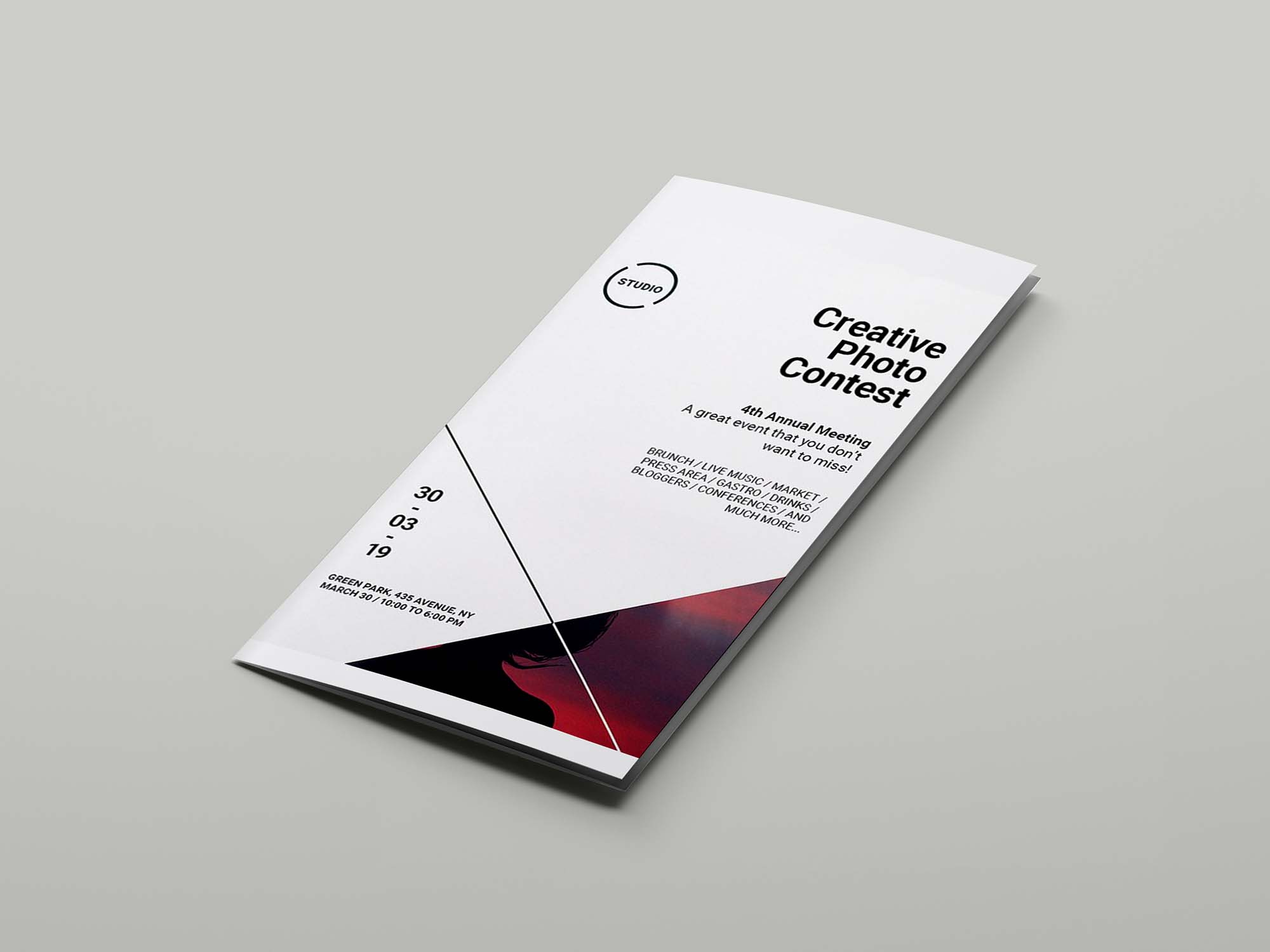 Realistic Flyer Brochure Mockup