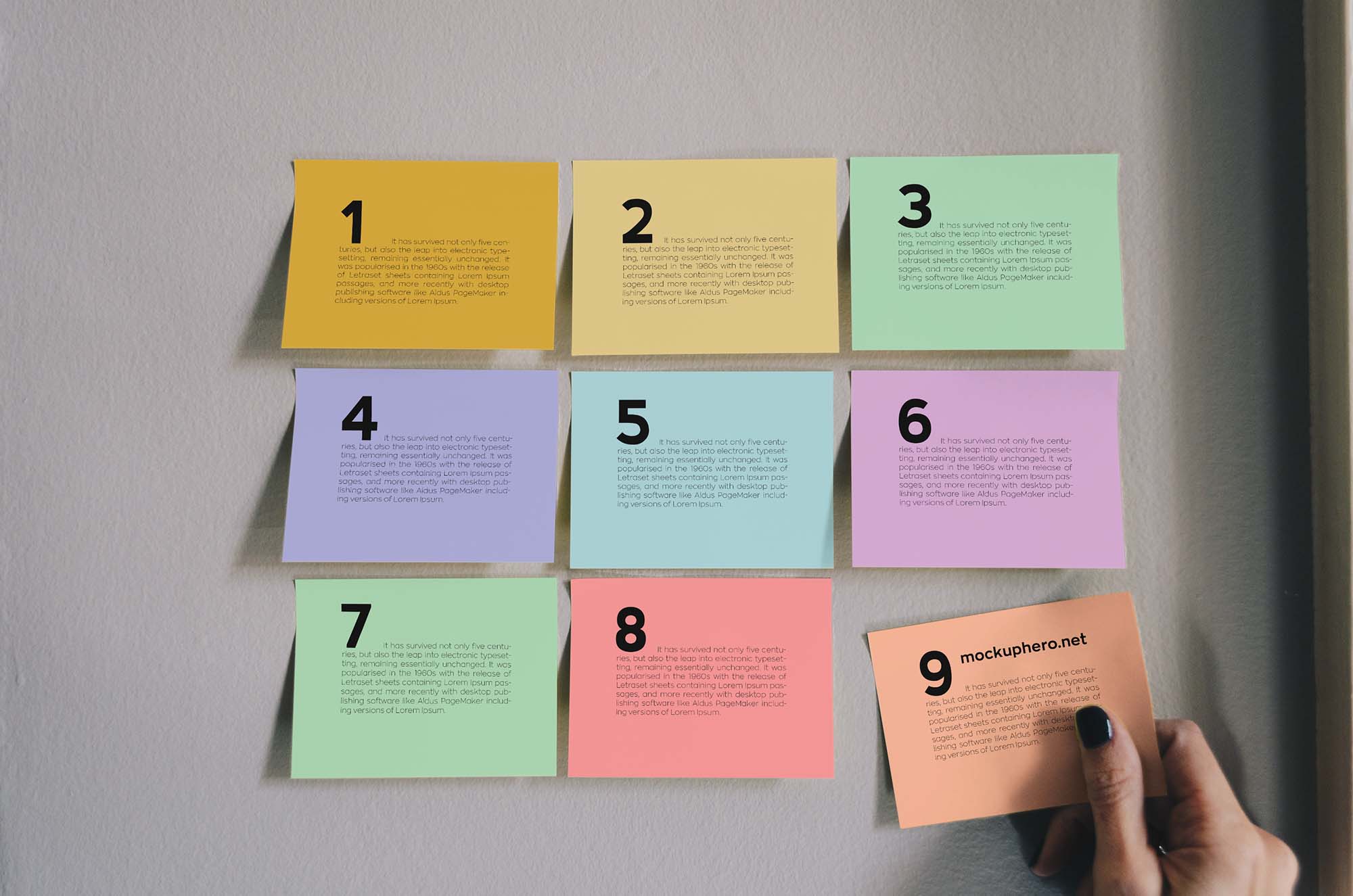 Sticky Notes Mockup