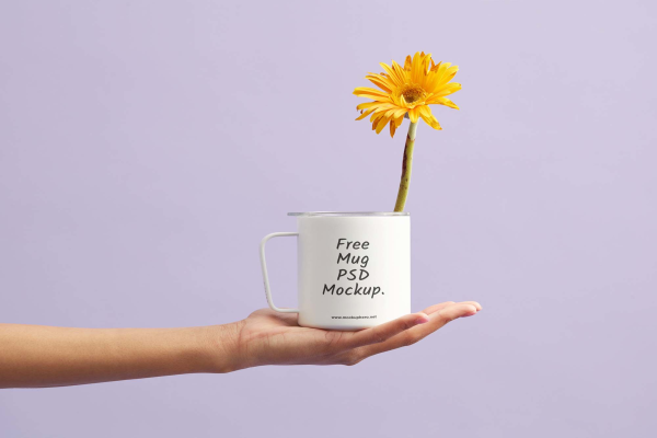 Mug in Hand Mockup