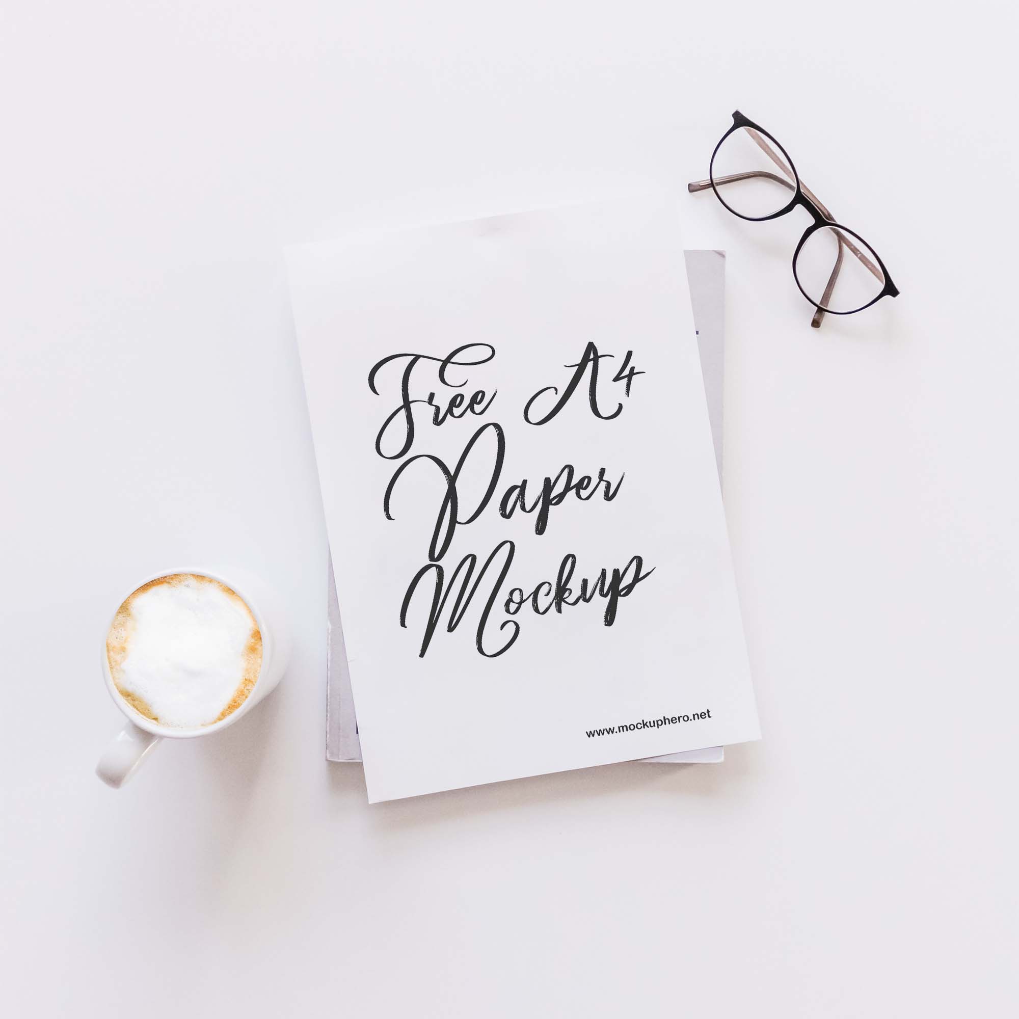A4 Paper Mockup
