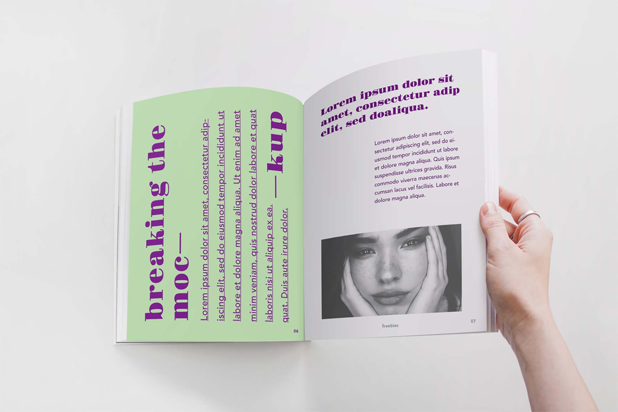 Opened by Hand Magazine Mockup