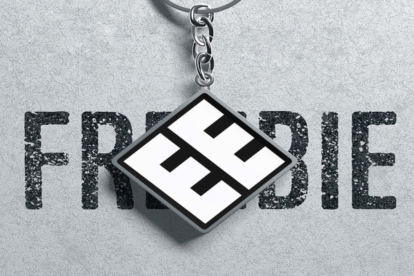 Rhombus Keychain Mockup