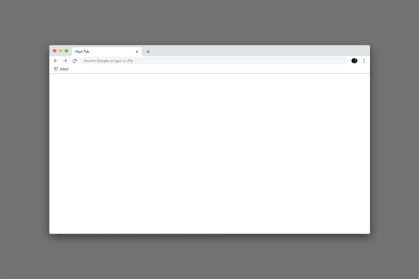 Google Chrome Browser Mockup