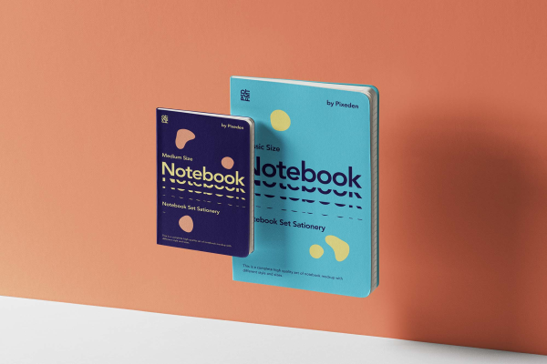 Gravity Notebook Set Mockup