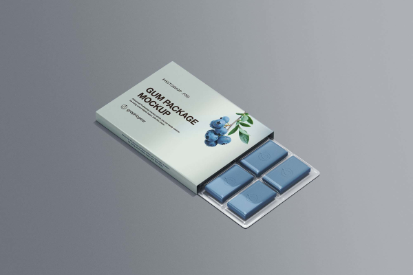 Chewing Gum Packaging Mockup