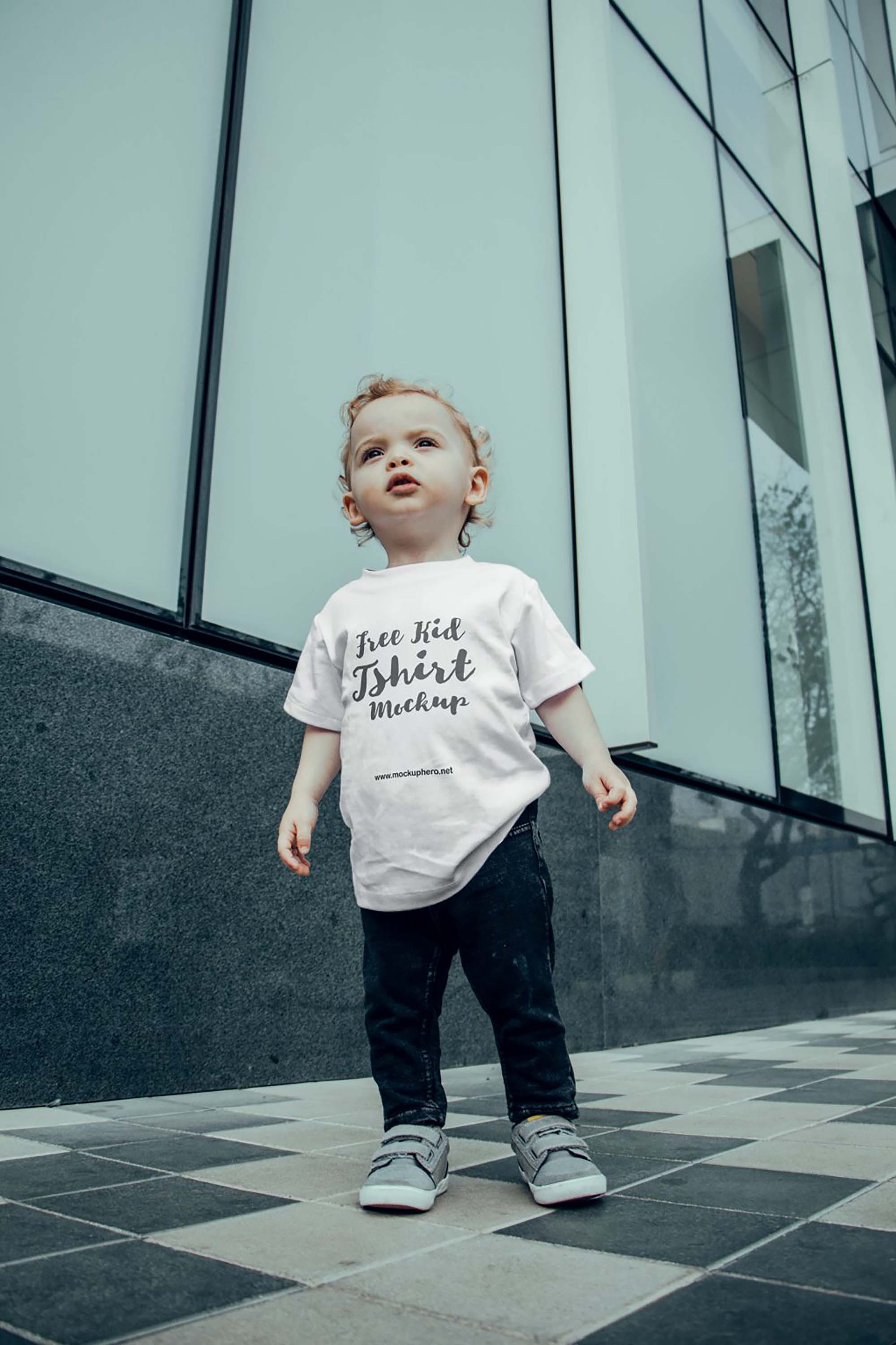 Young Kid T-shirt Mockup