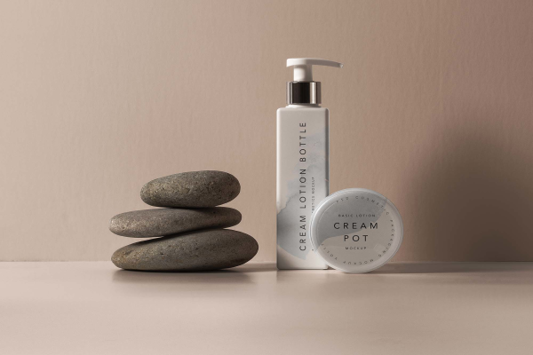 Lotion Bottle Cosmetic Mockup