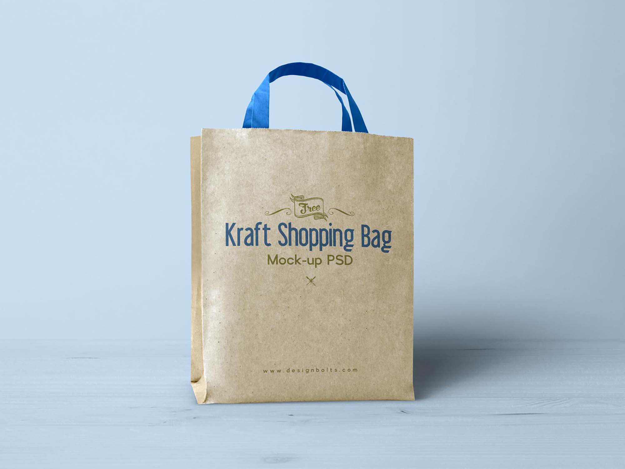 Kraft Paper Shopping Bag Mockup