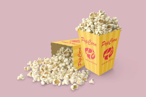 Popcorn Box Mockup