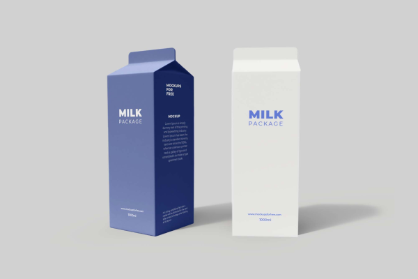 Stylish Tetra Pack Packaging Mockup