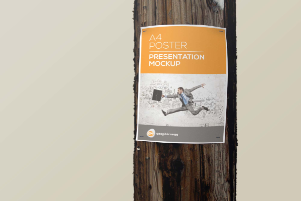 New Utility Pole Poster Mockup